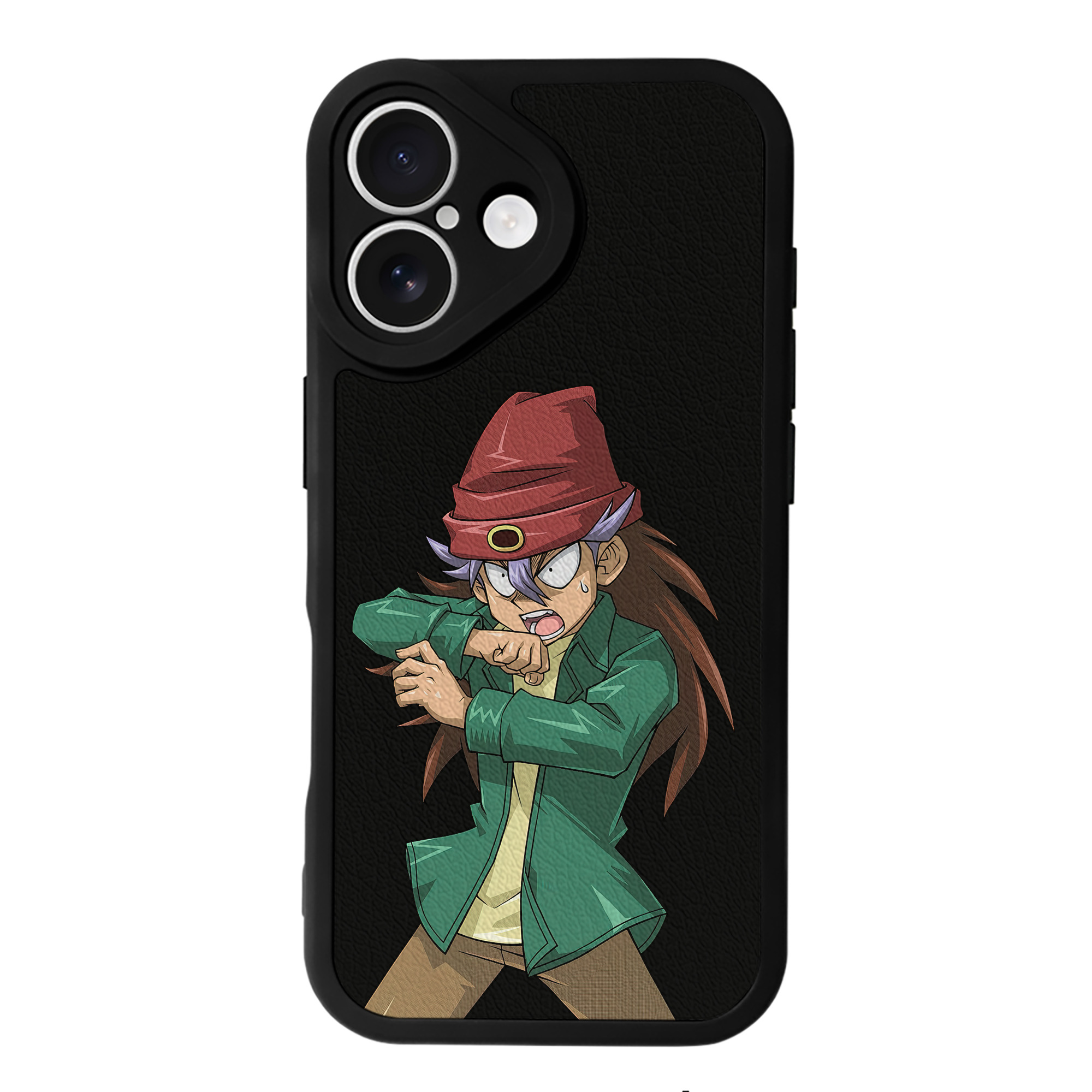 （画像用） 遊☆戯☆王 Yu-Gi-Oh! 【iPhone 16シリーズ対応】シリコンスマホケース（レザー調） 材質：シリコン